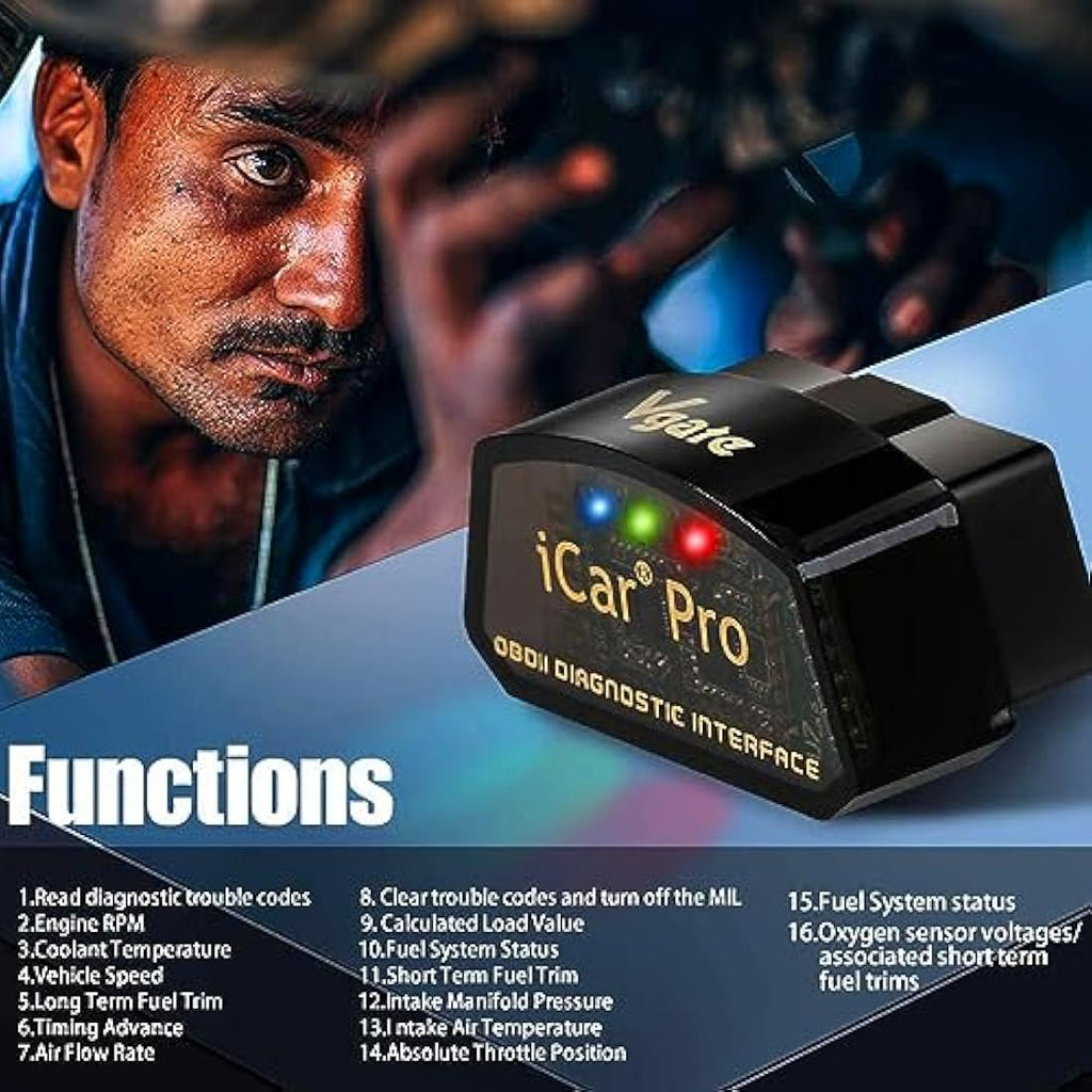 Vgate iCar Pro Bluetooth 4.0 OBD2 Scanner – Car Diagnostic Tool for iOS
