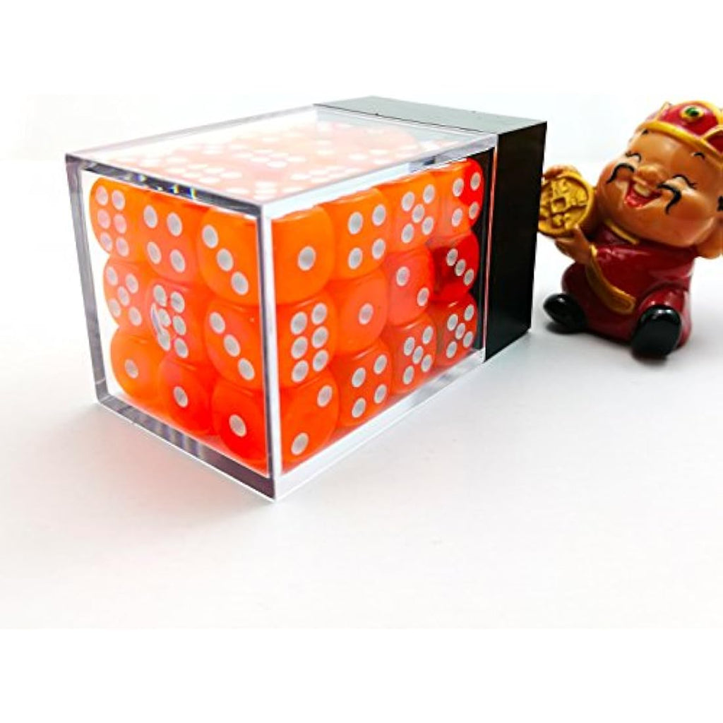 Bescon 12mm D6 Dice Set - 36 Translucent Orange Six Sided Dice