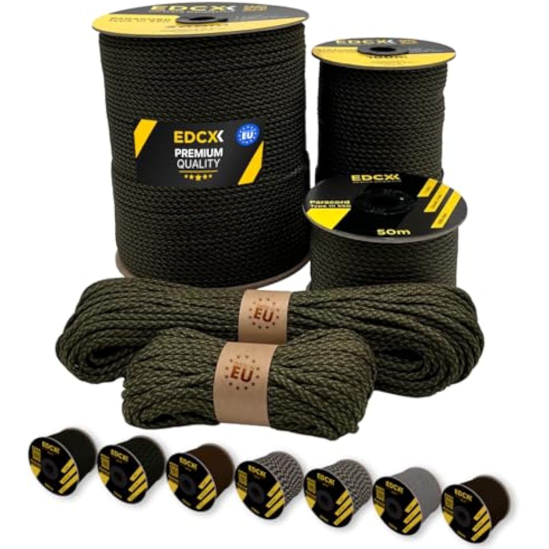 EDCX 550 Paracord – 4mm 7-Strand Nylon Rope for Camping and DIY