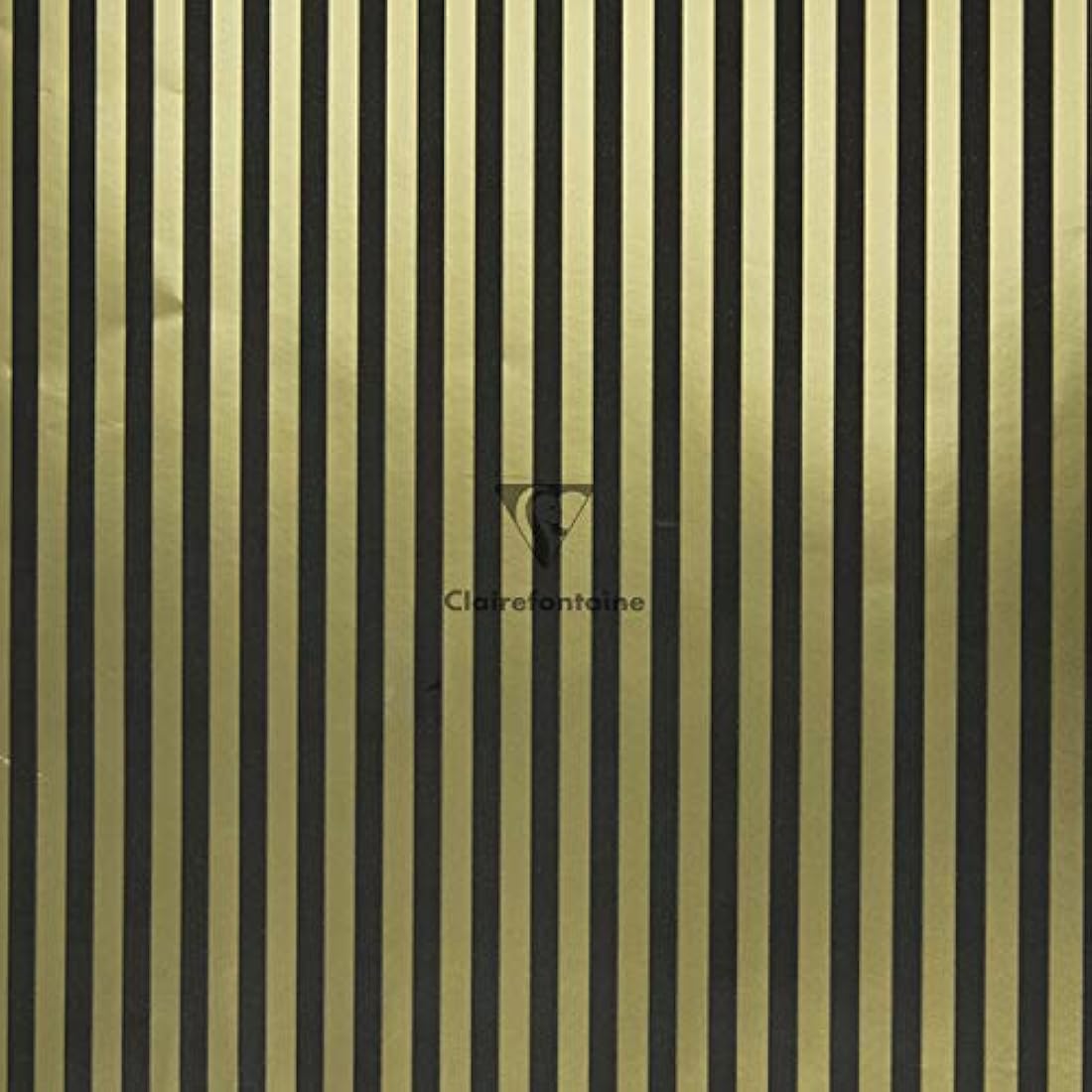 Clairefontaine Geometric Gift Wrap - 10 Rolls Black & Gold Premium 80g Paper
