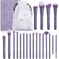 DUcare 20pcs Professional Makeup Brushes Set with Bag - Purple