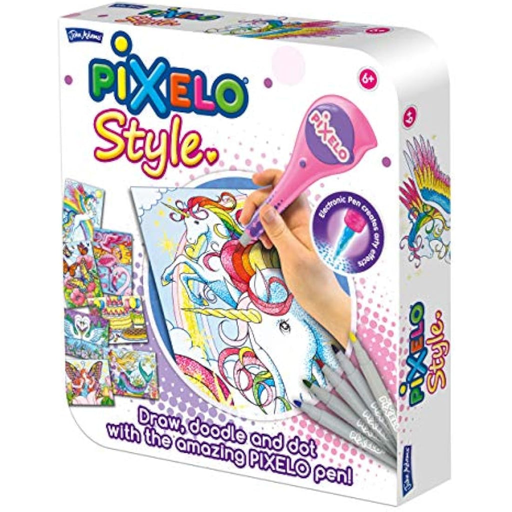 John Adams Pixelo Style Creative Drawing Art Set for Kids – Red