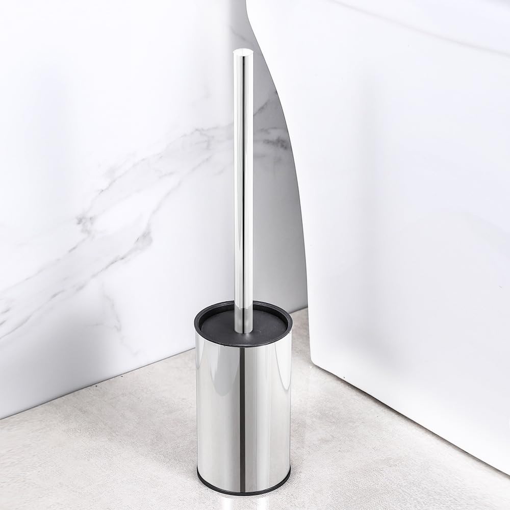 Jolof Store Stainless Steel Toilet Brush and Holder | Heavy Duty Chrome