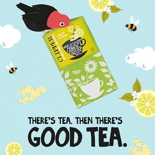 Clipper Organic Lemon & Ginger Tea - 250 Caffeine-Free Herbal Teabags