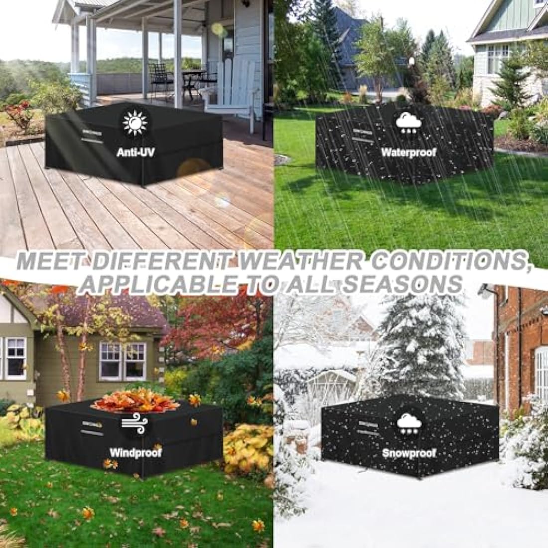 Outdoor Furniture Cover – 420D Waterproof Oxford Fabric, 280cm