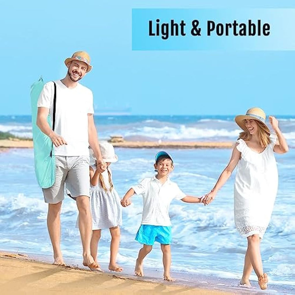WhiteFang XL Pop Up Beach Tent – 3-4 Person UV Sun Shelter with Floor