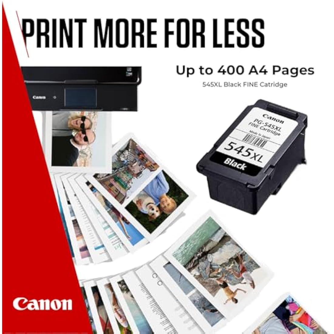 Canon PG-545XL High Yield Genuine Black Ink Cartridge | 400 Pages