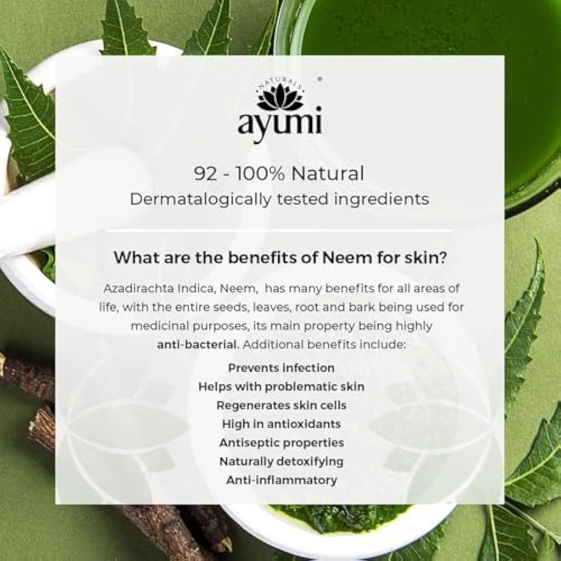 Ayumi Neem & Tea Tree Body Lotion for Oily Skin - 3 x 250ml Pack