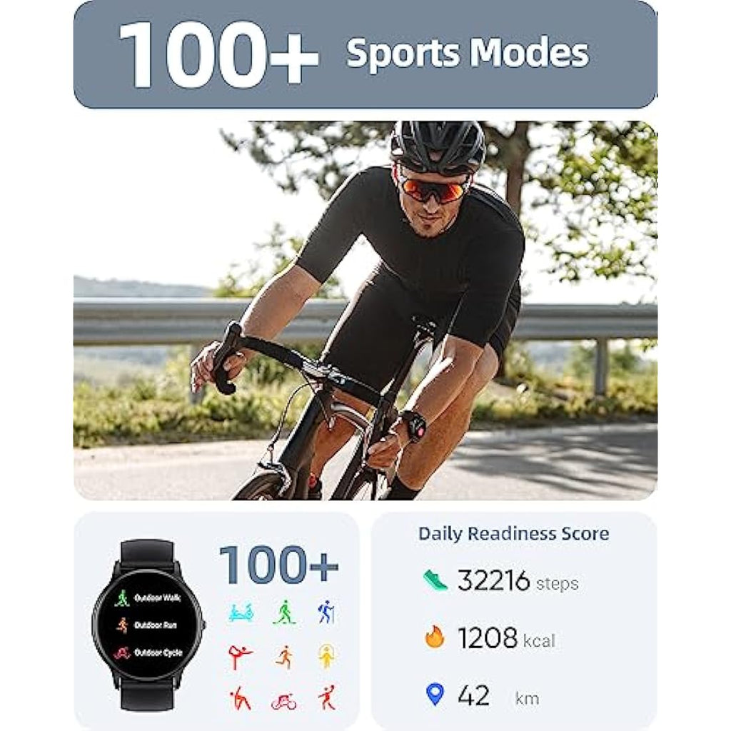 Parsonver Smart Watch - Bluetooth Call Fitness Tracker with IP68 Waterproof