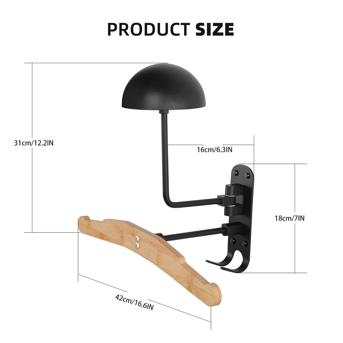 motofans Motorcycle Helmet Holder Wall Hanging Helmet Motorcycle Wall Hat Holder - image 3