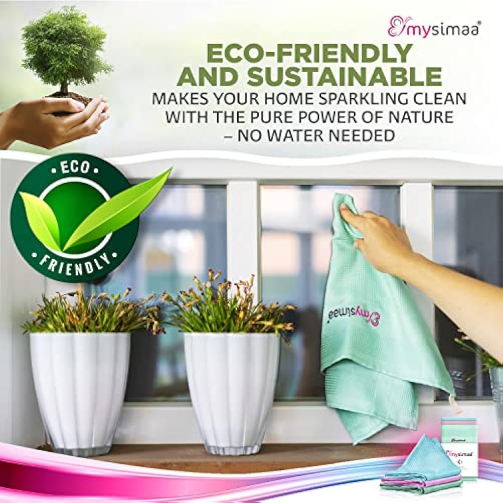 mysimaa Premium Microfiber Cleaning Cloths – 3 Pack, 40x40cm –