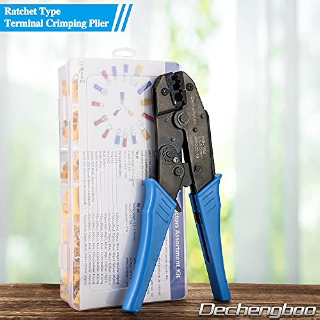 Ratchet Wire Crimping Tool Kit with 700 Connectors