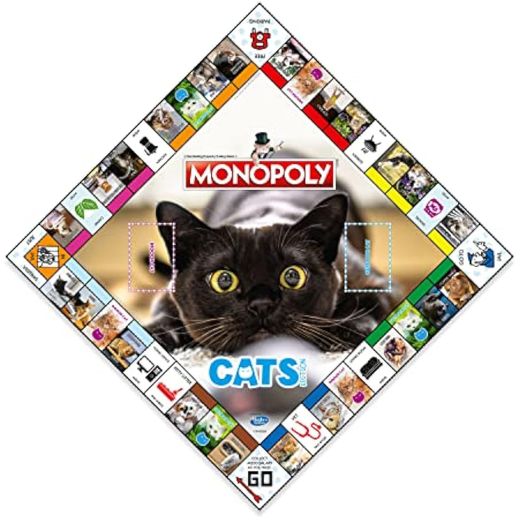 Winning Moves Cats Monopoly Board Game – Cat Lovers Gift for Ages 8+