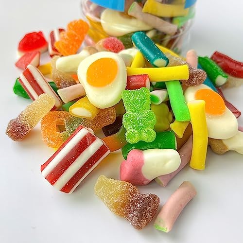 Jolof Store Happy Birthday Pick n Mix Retro Sweet Jar - 650g Gift