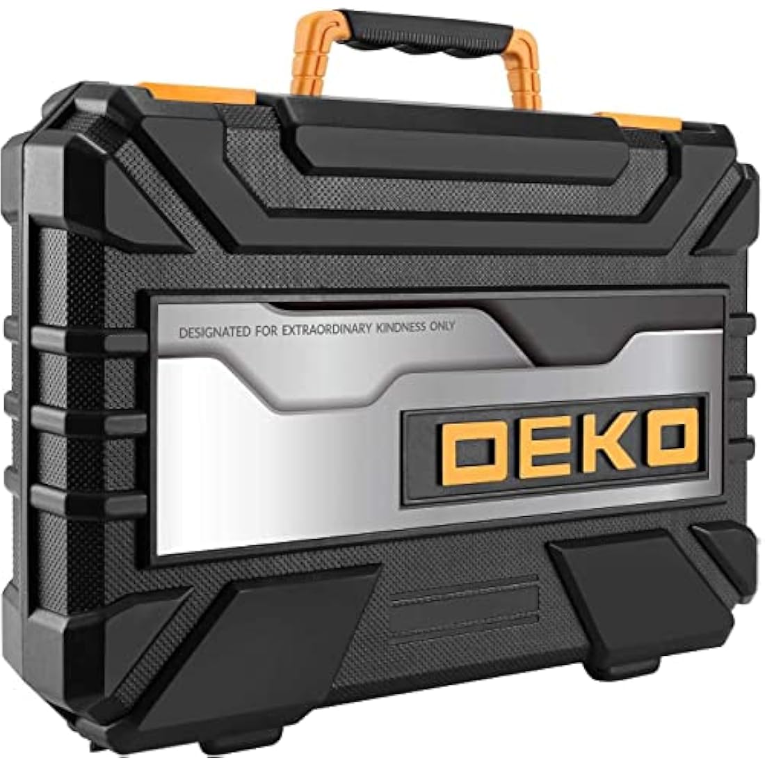 DEKO 196 Piece General Household Hand Tool Kit with Storage Case