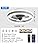 Jolof Store Modern LED Ceiling Fan with Light | 6-Speed Reversible, 40CM
