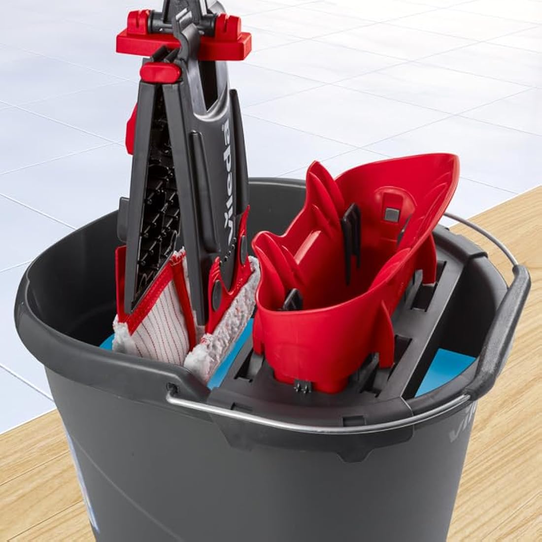 Vileda UltraMax Flat Mop and Bucket Set – Microfibre Floor Cleaner