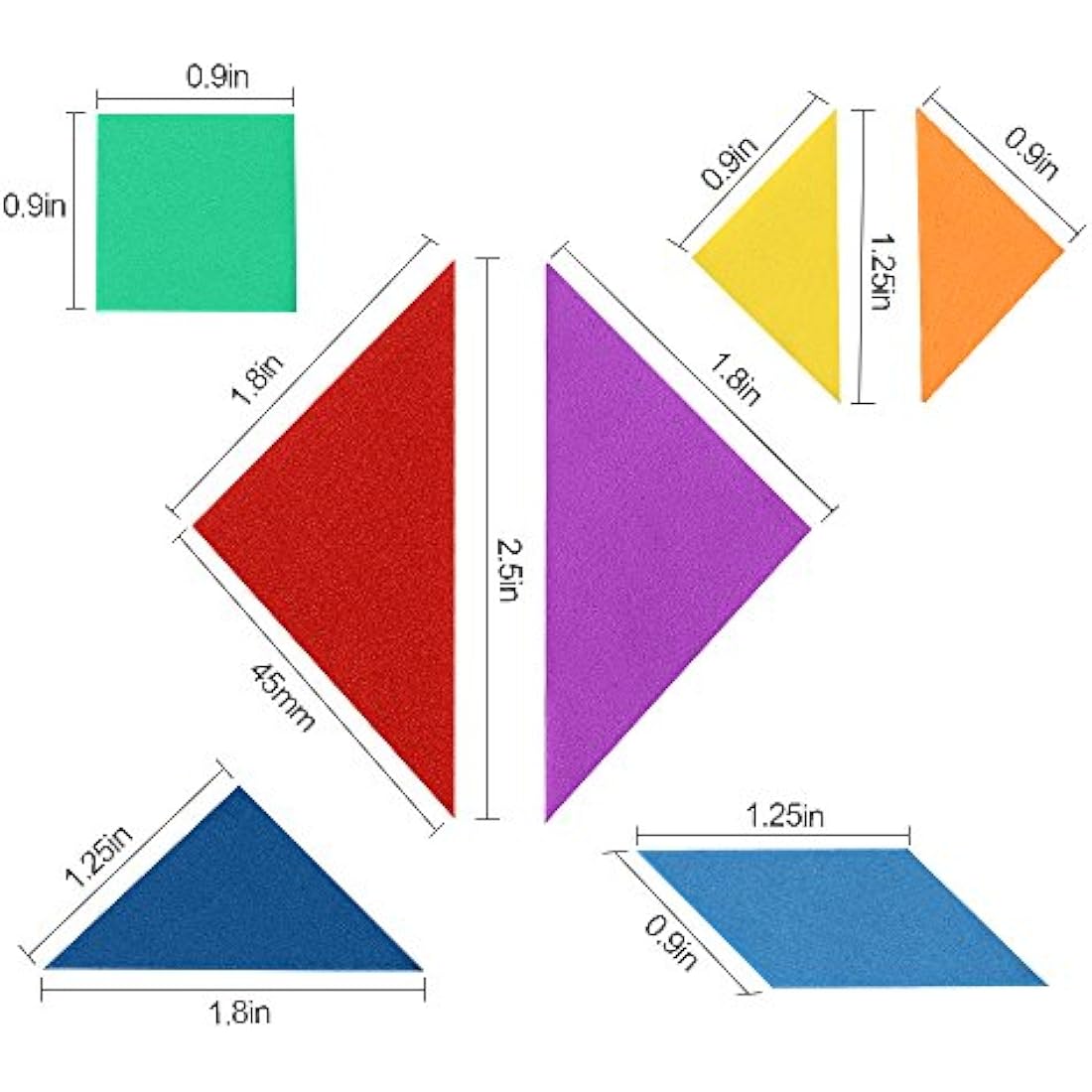 Coogam Magnetic Travel Tangram Puzzle Book - 360 Patterns IQ Toy for Kids
