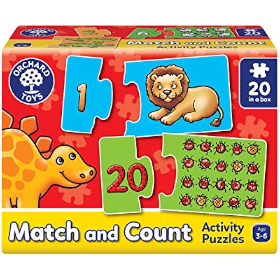 Orchard Toys Match and Count Jigsaws – Educational Number Puzzles for Ages 3+