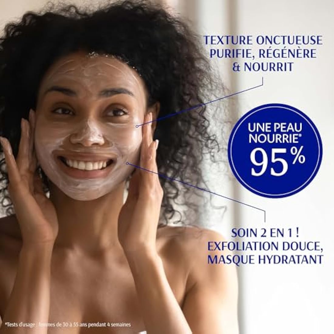 IUM Paris 2-in-1 Face Mask & Exfoliating Scrub | Organic & Vegan - 50ml