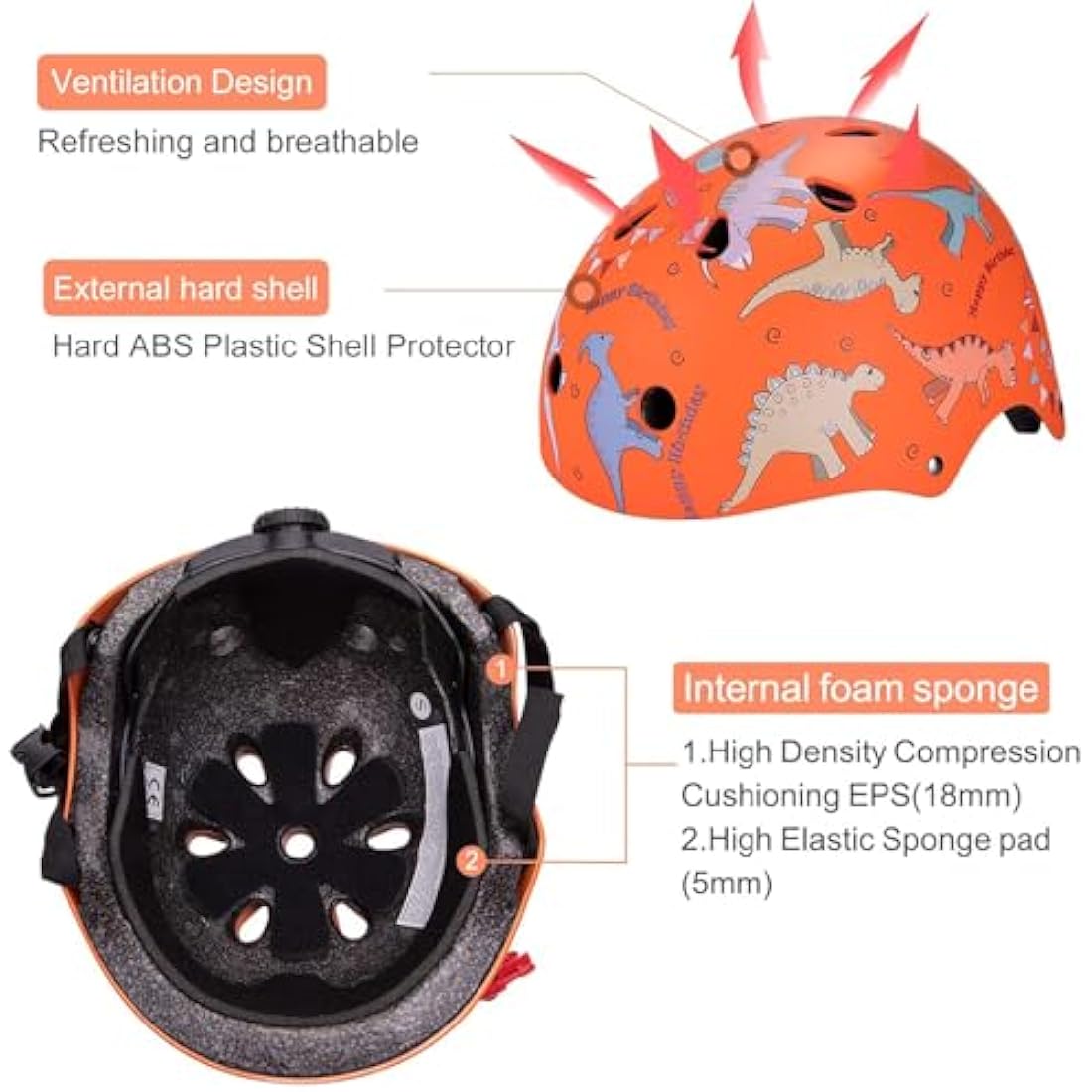 LZDMY Kids Bike Helmet | Adjustable Multi-Sport Safety Gear for 2-8 Years