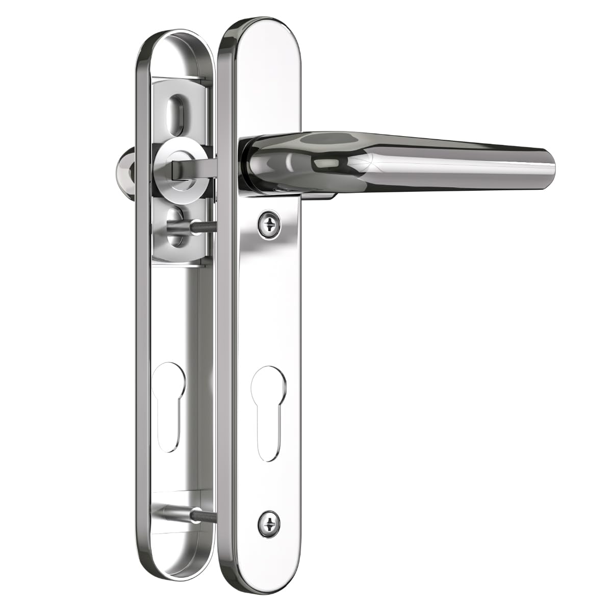 Bwintech UPVC Door Handle Set - Polished Chrome Stainless Steel 304