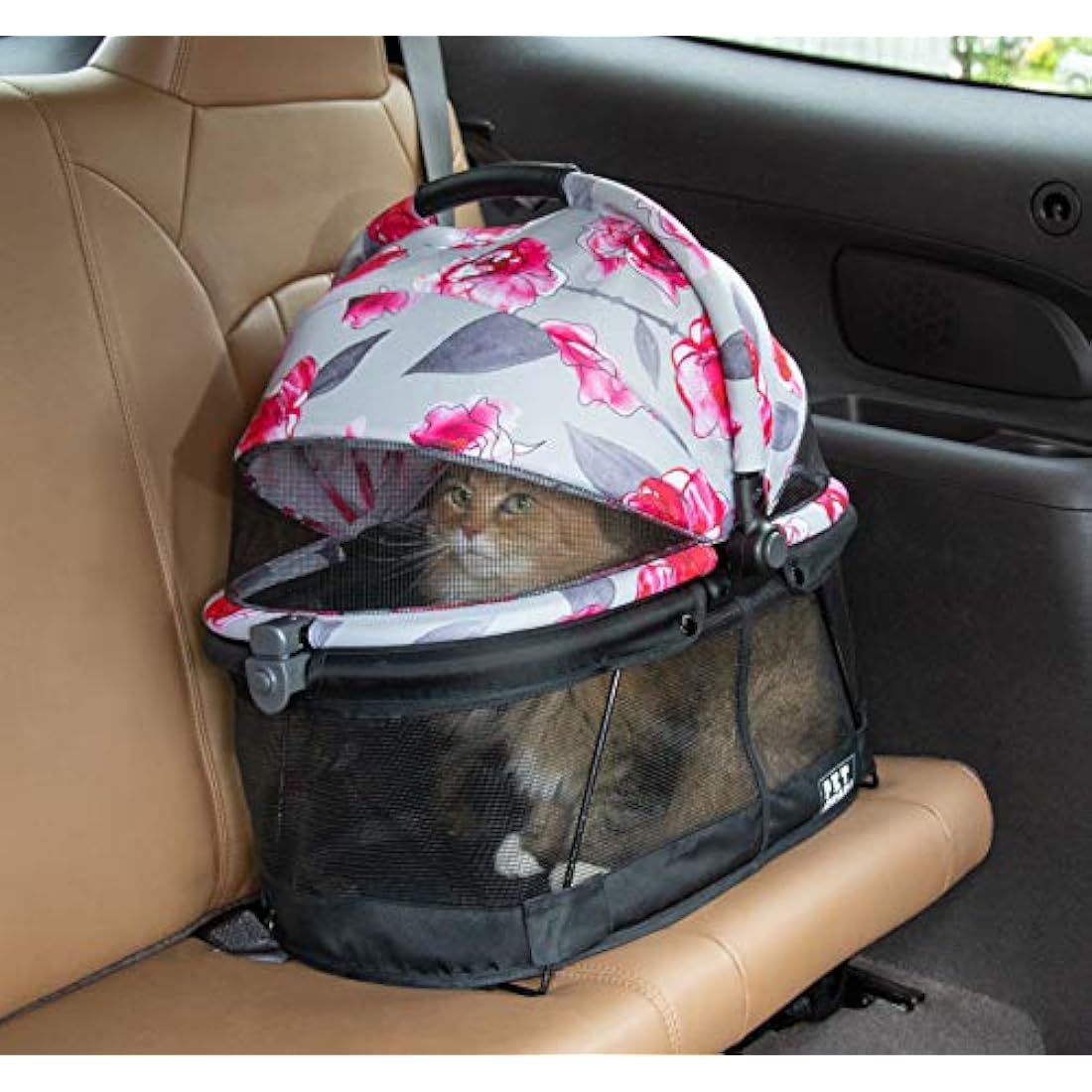 Pet Gear View 360 Pet Carrier & Car Seat for Small Dogs & Cats, Floral