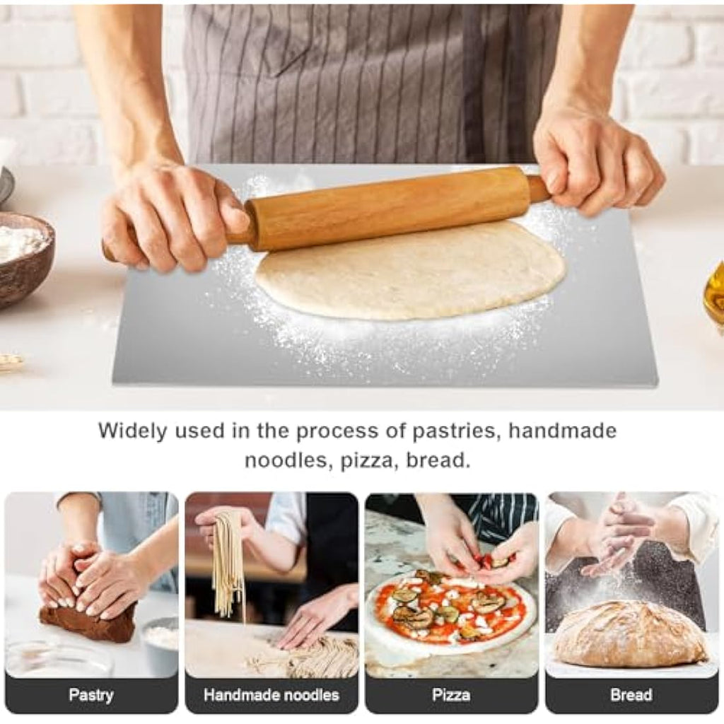 Jolof Store Stainless Steel Cutting Board – 30x40cm Non-Stick Dough Board