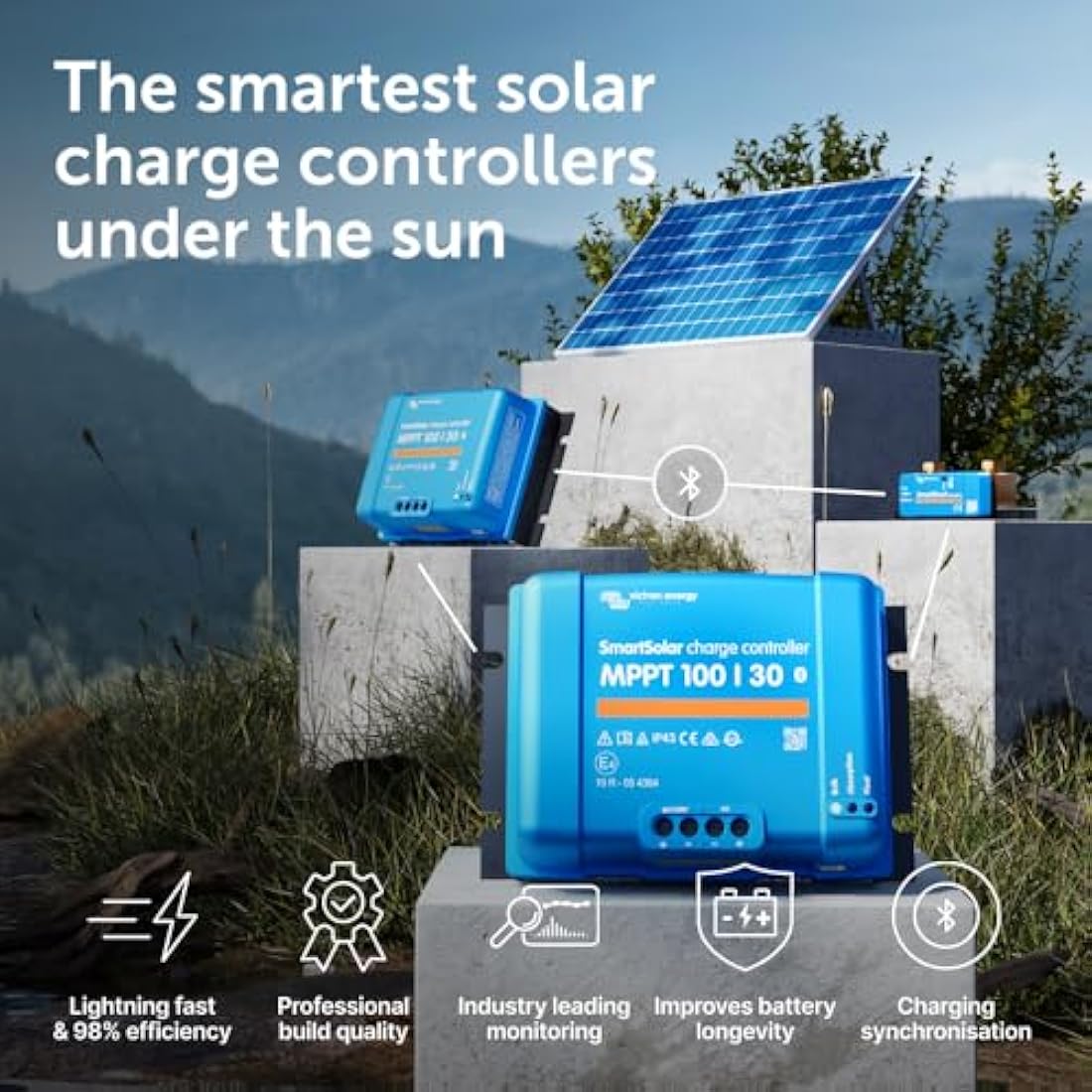 Victron Energy SmartSolar MPPT 100/30 Charge Controller with Bluetooth