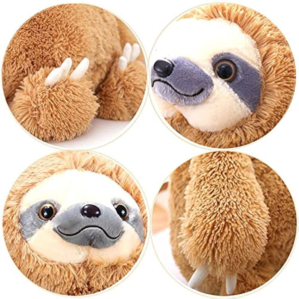 Winsterch Large Sloth Stuffed Animal - 20 Inch Plush Toy - Brown