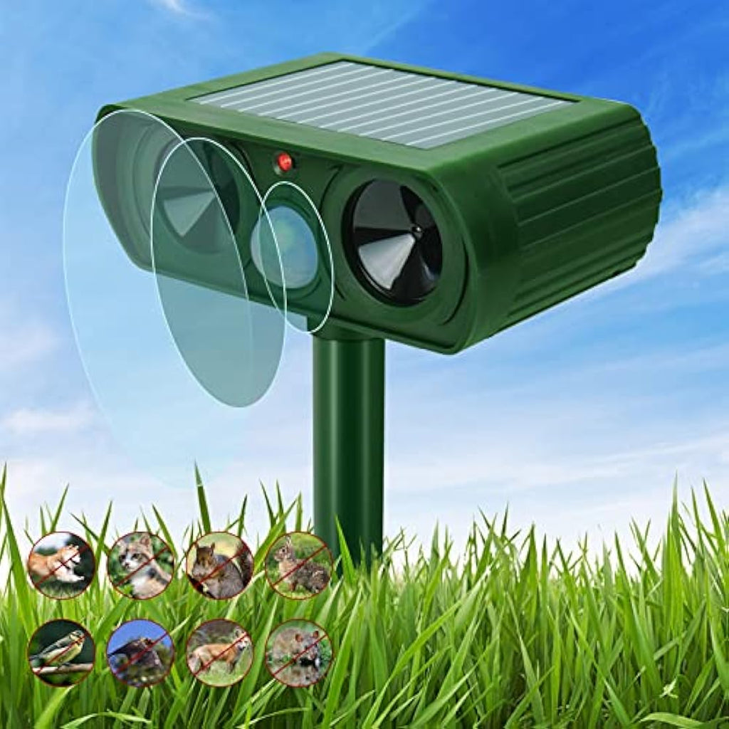 Jolof Store Solar Ultrasonic Cat Repellent - Motion Sensor Animal Scarer