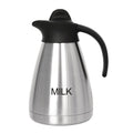 Olympia 1L Insulated Vacuum Milk Jug – Etched Stainless Steel Flask