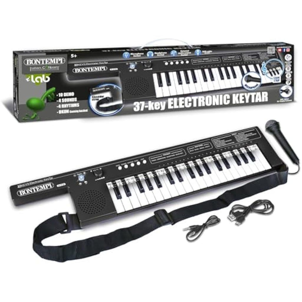 Bontempi Electronic Keytar – 37 Keys Portable Keyboard with Strap