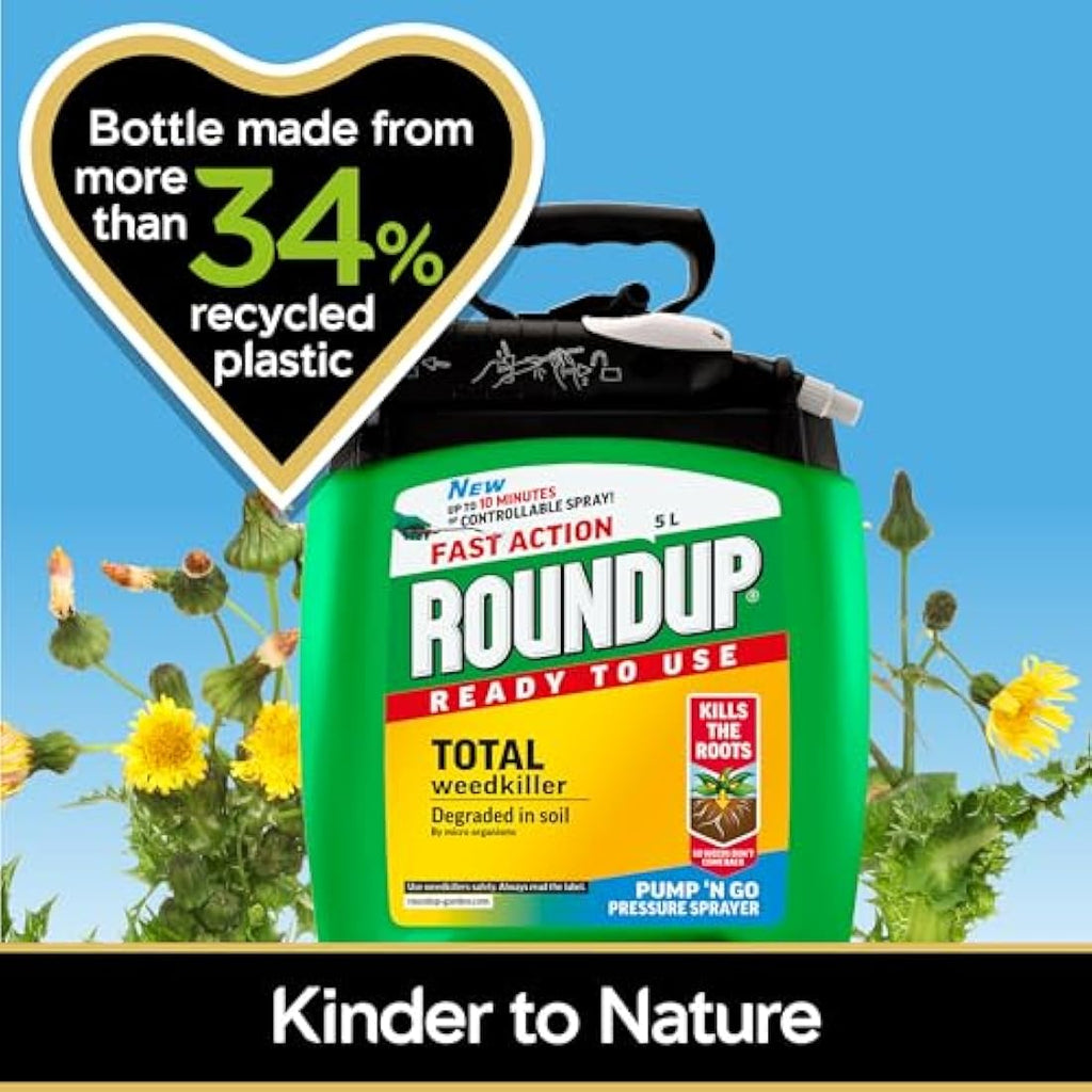 Roundup Fast Action Weedkiller | 5L Pump 'N Go Ready to Use Spray