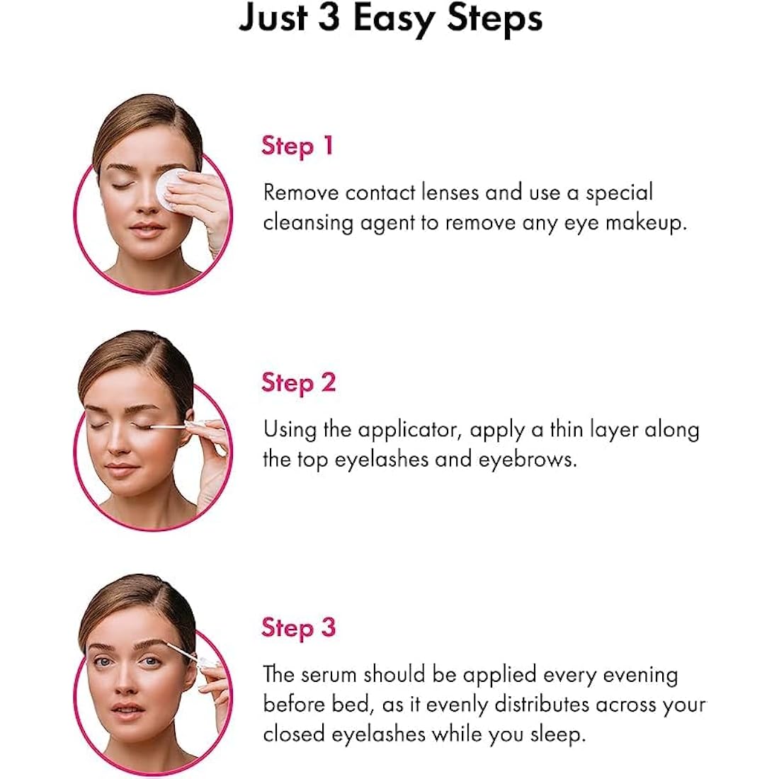 TOPLASH Eyelash and Eyebrow Growth Serum – Natural Volumizing Formula