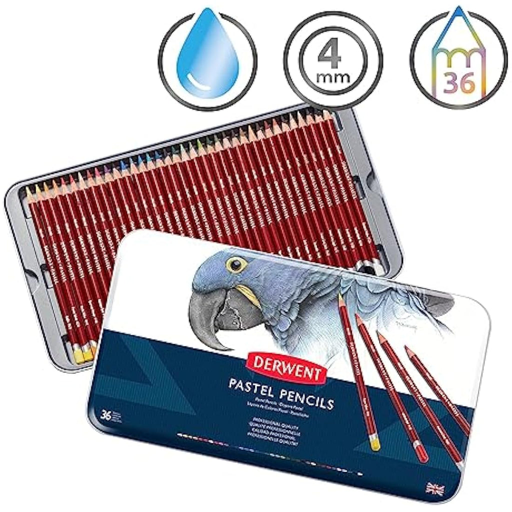 Derwent Pastel Pencils – Professional Art Set of 36 for Blending