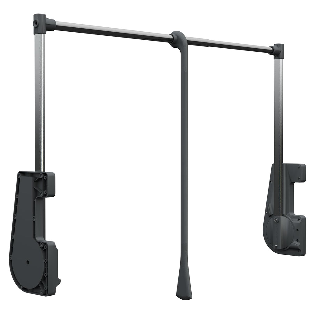 Decoranddecor Pull Down Wardrobe Rail | 750-1150mm Soft Close - 15kg