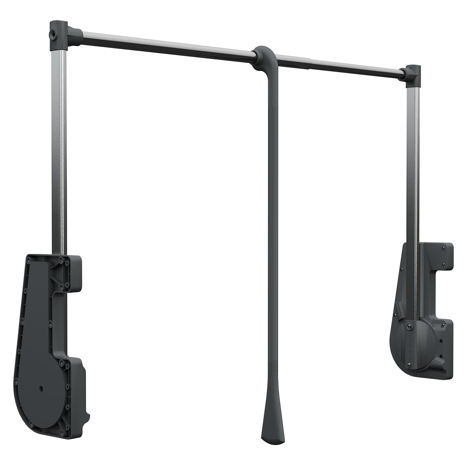Decoranddecor Pull Down Wardrobe Rail | 750-1150mm Soft Close - 15kg