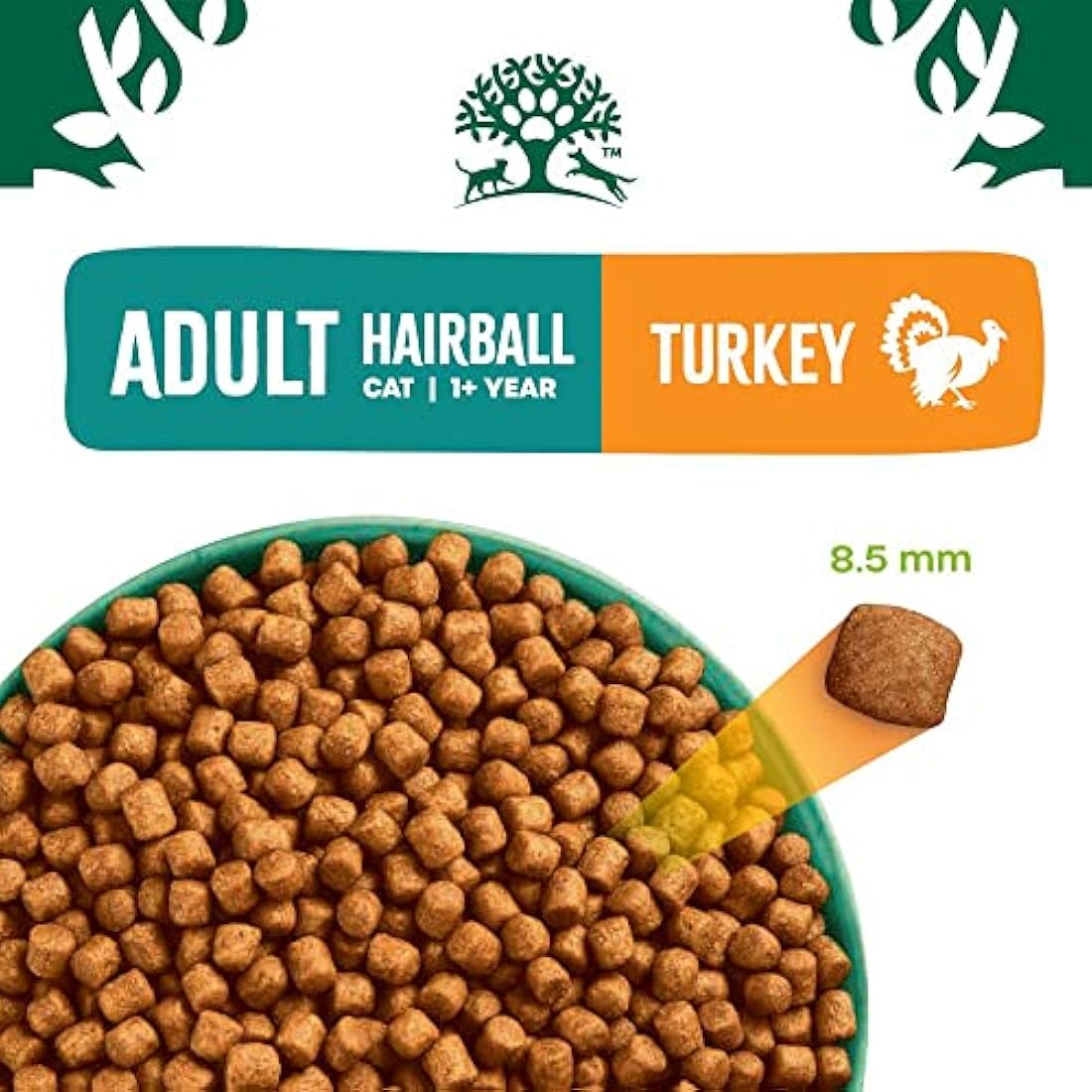 James Wellbeloved Hairball Control Turkey Dry Cat Food - 4kg Bag