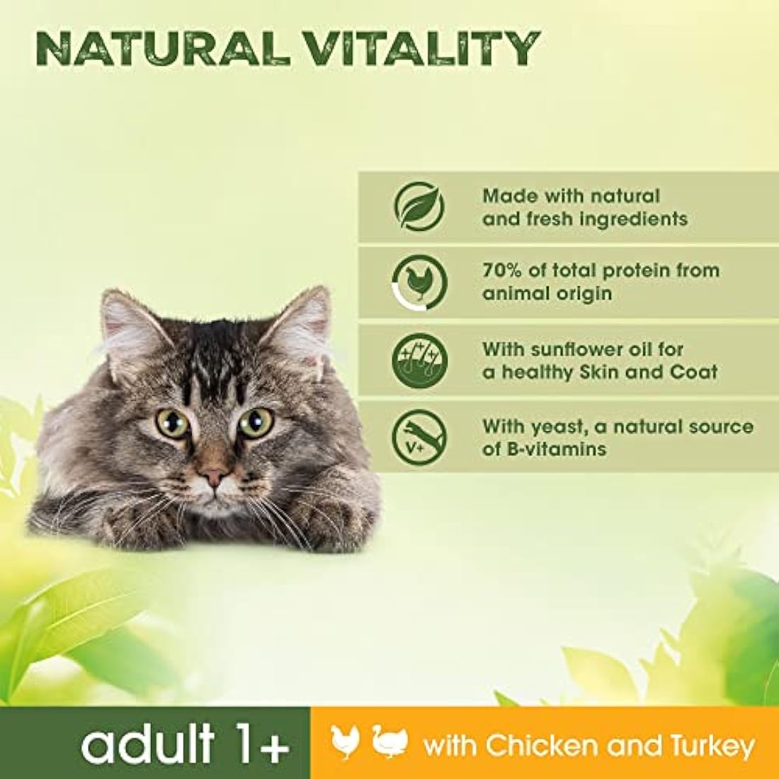 Perfect Fit Natural Vitality Dry Cat Food - Chicken & Turkey - 6kg