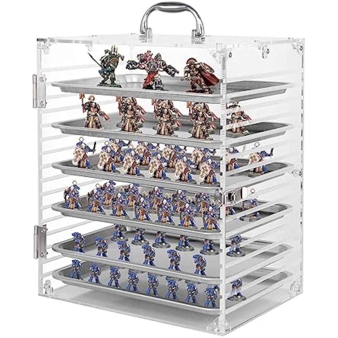 Famard Miniature Storage Case | Clear Acrylic Action Figure Display
