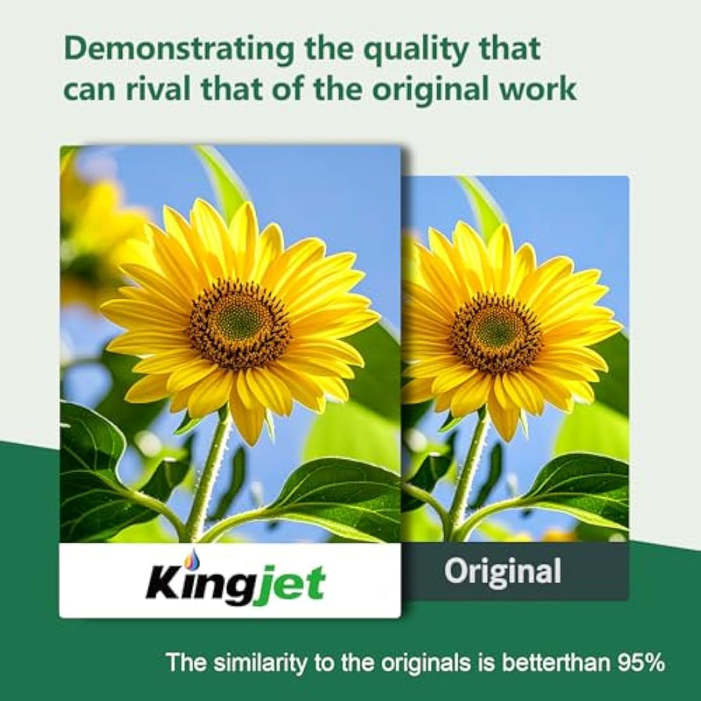 KINGJET LC422XL Ink Cartridges for Brother MFC-J5340DW MFC-J6540DW, 8 Pack