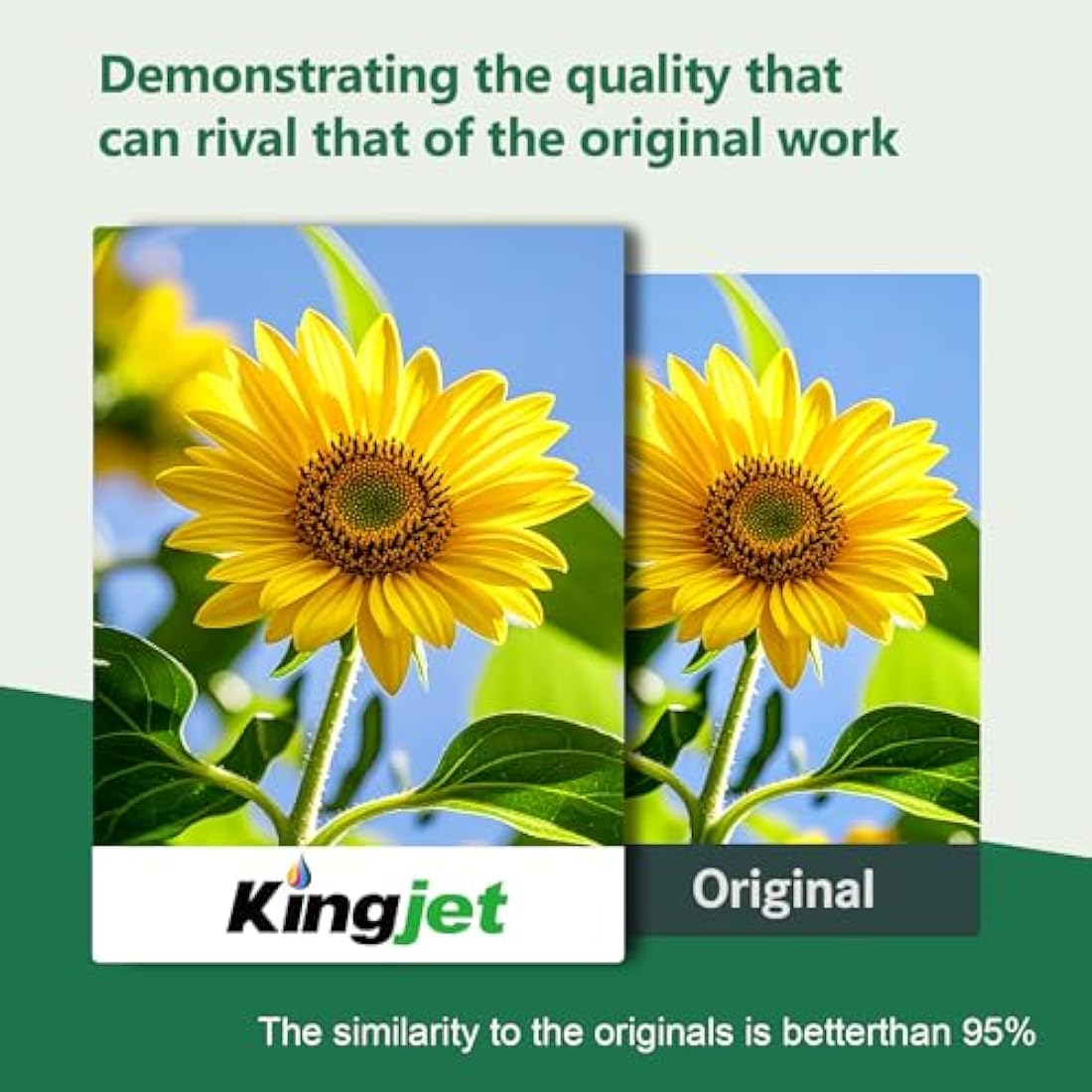 KINGJET LC422XL Ink Cartridges for Brother MFC-J5340DW MFC-J6540DW, 8 Pack