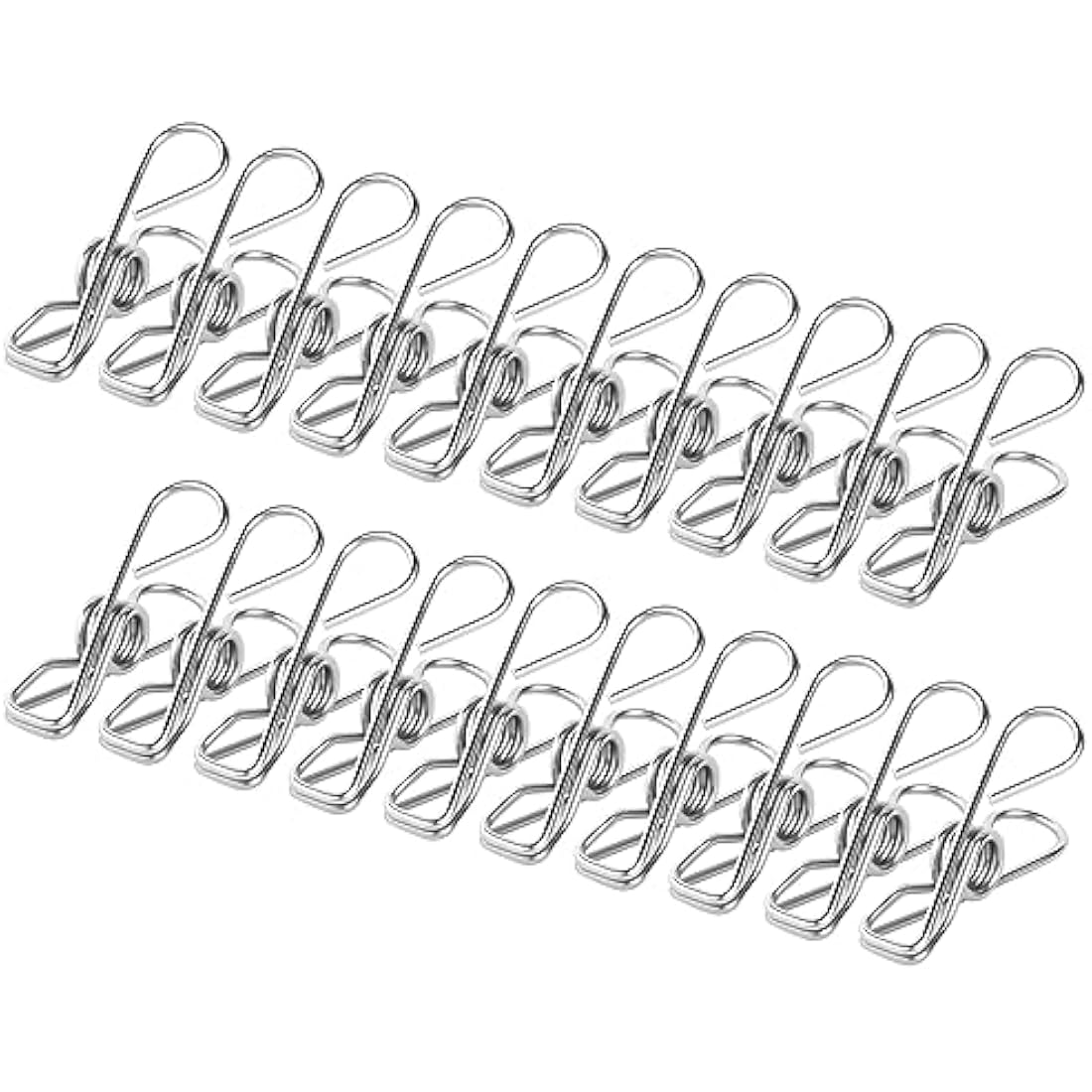 Stainless Steel Clothes Pegs – 100 Pcs Strong Metal Clips