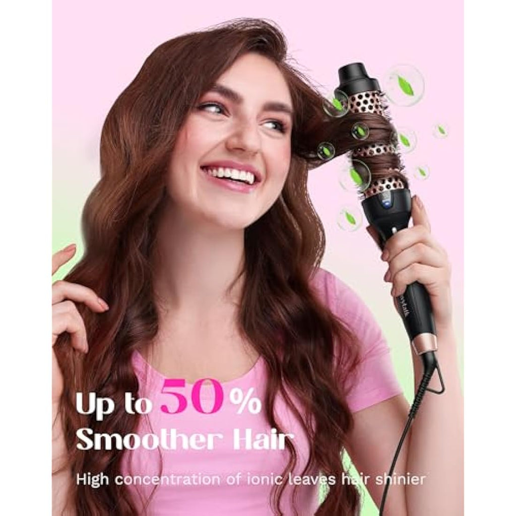 Wavytalk 38mm Thermal Brush | Ionic Heated Round Iron for Blowouts