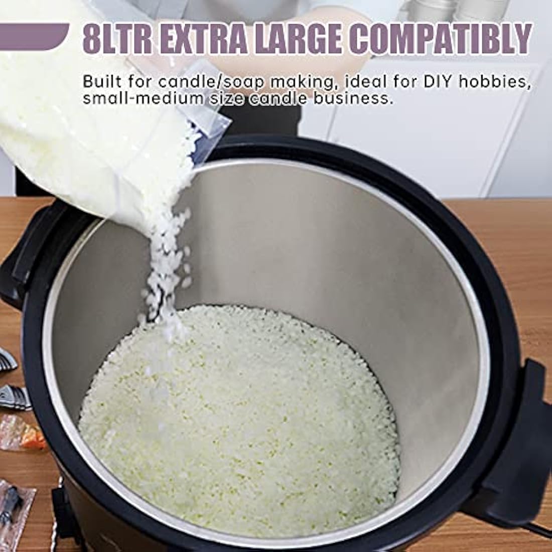 TOAUTO 8L Electric Wax Melter – Commercial Candle Making Machine