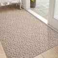 DEXI Indoor Door Mat – 92x152cm Washable Non-Slip Dirt Trapper – Beige
