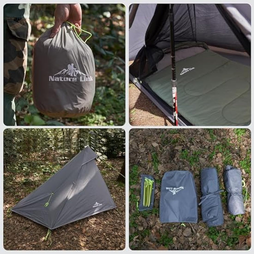 Nature Link Altair One Ultralight 1-Person Trekking Pole Backpacking Tent