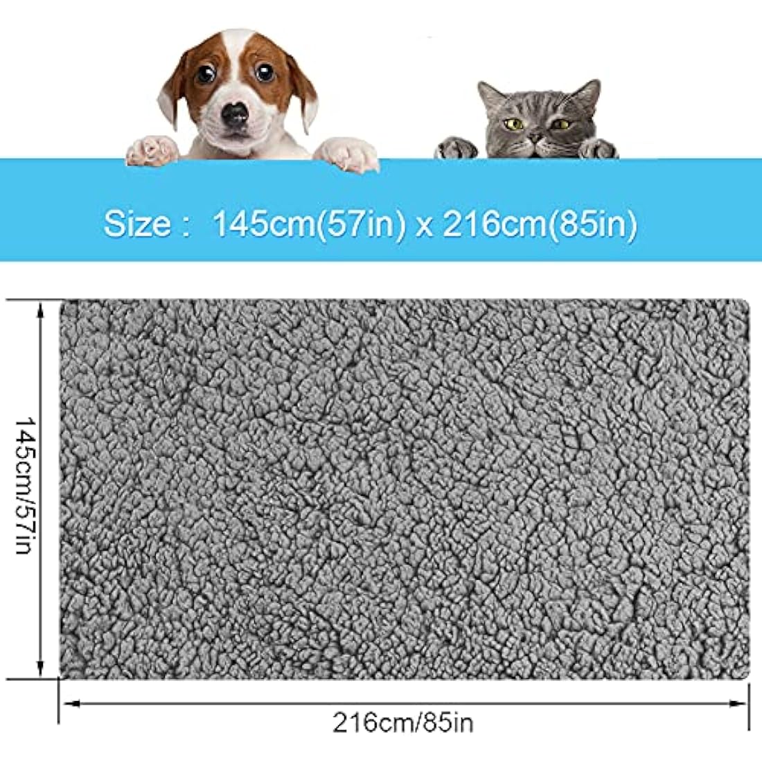 Waterproof Dog Blanket – Sherpa Fleece Pet Throw, XX Large