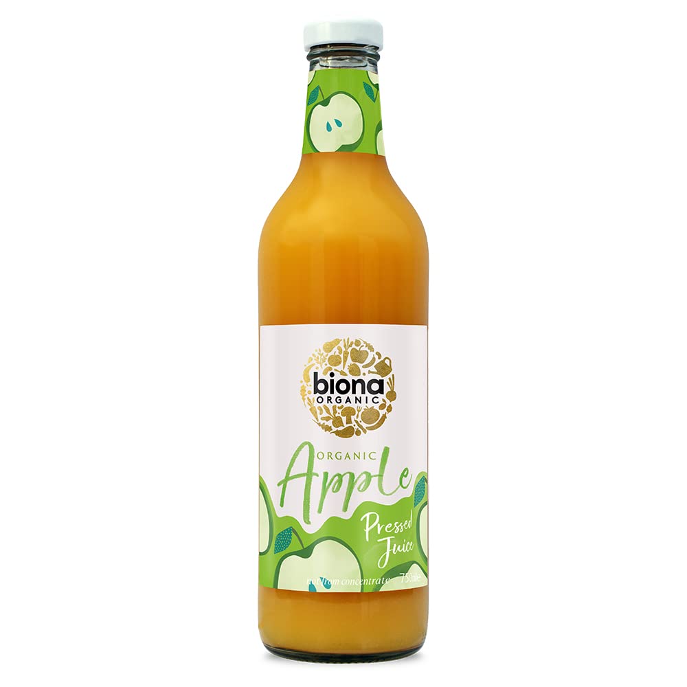 Biona Organic Cloudy Apple Juice – Not From Concentrate – 750ml (Pack of 6)